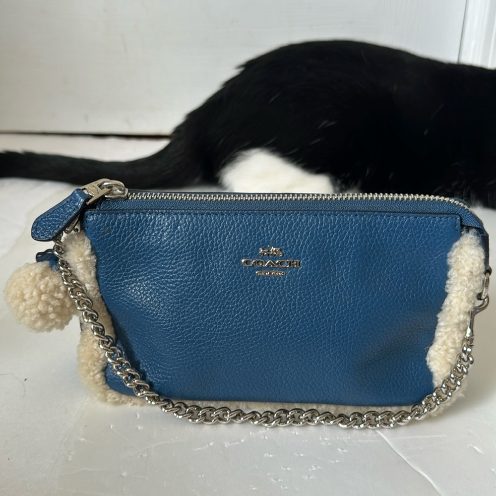 Coach mini fur bag
